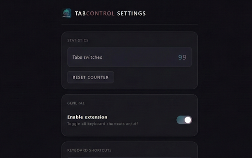 TabControl FS :: Switch tabs instantly with Alt+PageUp/PageDown. Fast, lightweight navigation with a built-in switch counter. Works in fullscreen.