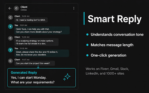 Mindscribe AI :: AI-powered reply suggestions and text enhancement for any text field on the web.