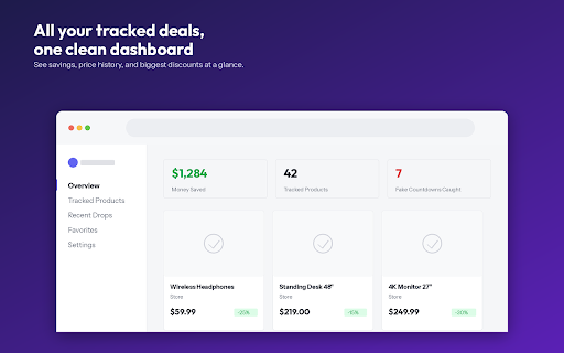 Price Drop Alerts & Fake Countdown Detector :: Spot Real Deals Before You Buy. Shop Knowing Urgency Tricks & Inflated Discounts for Genuine Savings.