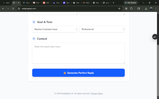 ReadyReply AI :: Write perfect customer support emails in seconds.