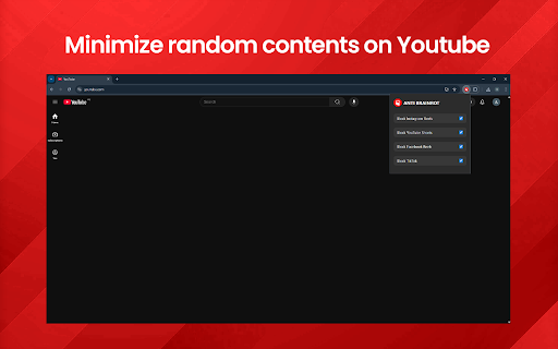 Anti-Brainrot - block addictive contents :: Block addictive contents and stay focused.