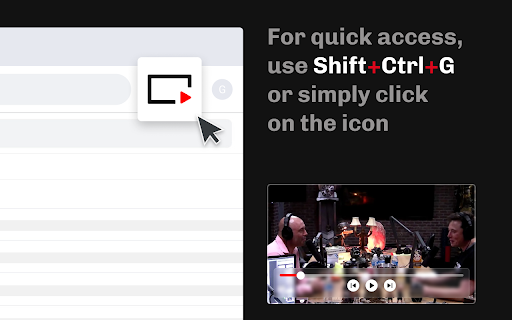 MiniPlay :: MiniPlay lets you watch videos in a floating Picture-in-Picture window. Stay productive while keeping your favorite content in view!