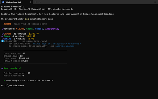 AWARTS: Claude Token Counter :: Count Claude tokens, cache timers, and usage bars. Branded for AWARTS.