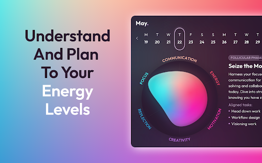 Phase - Cycle Syncing for Work :: Phase - the first productivity tool designed for women. Plan and execute in sync with your hormones, via your calendar & browser.