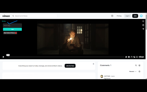 WIP. Docket My Video Library :: Save videos with tags to your personal library