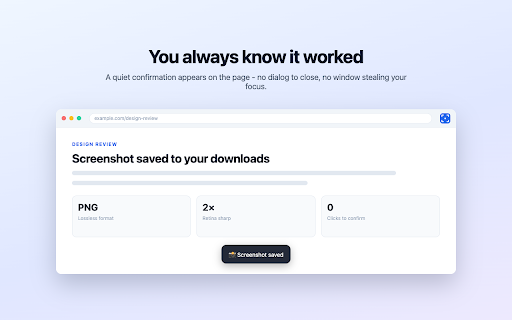Visible Screenshot - Copy to Clipboard, Save PNG, Capture Visible Tab :: One shortcut screenshots the visible tab. Copy it to the clipboard to paste into chat, docs or AI tools, or save it as PNG.