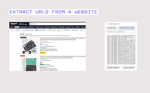 Tab URL Grabber - Copy all urls from tabs :: Grabs URLs from tabs and allows you to remove duplicates and copy them to clipboard.