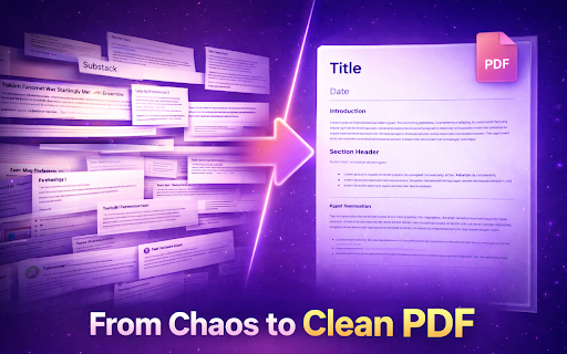 Substack to PDF, Markdown, Text & JSON :: Download Substack posts as PDF, Markdown, TXT & JSON. Save newsletters offline for reading, research & archiving with one click.