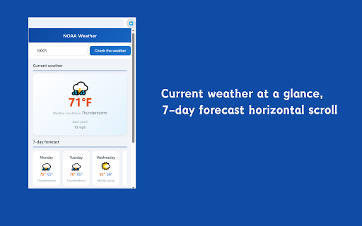 NOAA Weather :: Check the current weather and 7-day weather forecast for any zip code in the United States.