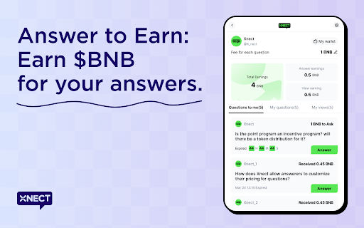 Xnect :: A Crypto-Powered Q&A Browser Extension