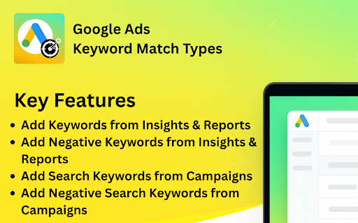 Google Ads Keyword Match Types :: Generate and compare Broad, Phrase, and Exact match keywords for Google Ads, streamline setup and save time