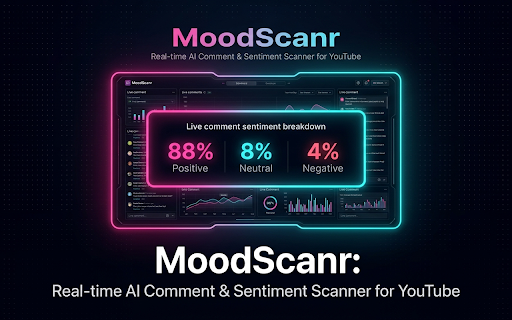MoodScanr - YouTube Comment & Mood Scanner :: Extract, clean and analyze YouTube comments and live stream audience sentiment directly from your active tab or Chrome Side Panel.