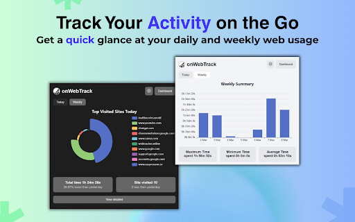 onWebTrack: Track & Optimize Your Web Time :: Track and optimize your web activity with insights, time stats & smart charts. Boost productivity and monitor your web usage.
