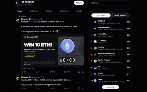 FlowX :: FlowX, deeply empowered by RootData, is the ultimate navigator for users browsing and analyzing information on X (formerly Twitter).