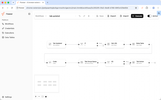 flowser :: Flowser - A browser extension for automating web workflows with AI
