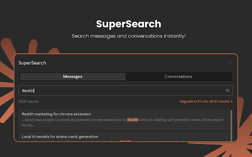 SuperClaude For Claude- Search messages and organize chats :: Add folders and structure chats, ask quick questions, export chat and more to Claude