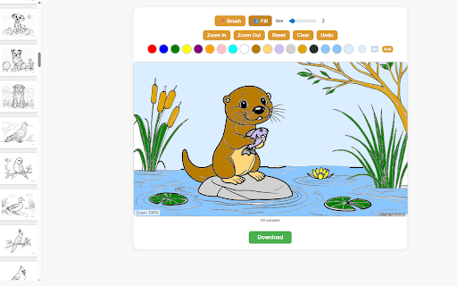 Coloring Online - Free Coloring Pictures Online :: Enjoy more than 130 coloring pictures online - animals, cars, dinosaurs, airplanes and more.
