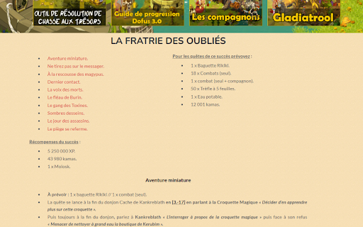 Dofus Translator :: Translates Dofus-specific keywords on the page using official translations.