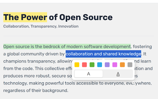 Quantum Highlighter PRO :: Web annotation system inspired by Zotero. Highlight, underline, and manage annotations on any page.
