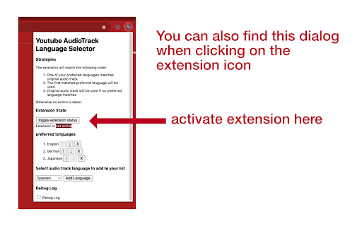 YouTube Audio Selector :: Automatically select a predefined audio track language for YouTube videos. Works on Shorts, even those without audio selection.