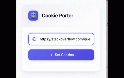 Cookie Porter :: Transfer cookies from one website to another.