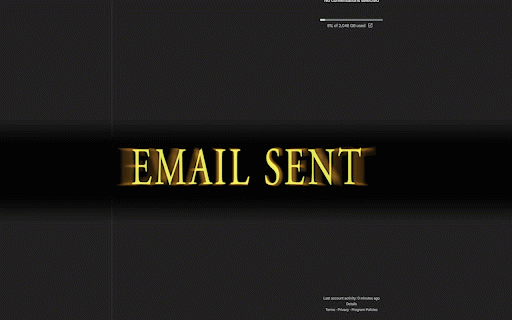 Ultimate Email Send Screen :: Popup an email sent notification after you send an email. In various game styles.