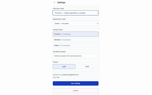 InterviewBuddy - AI Interview Assistant :: Real-time AI interview assistant. Instant expert answers with syntax-highlighted code, tailored to your role and experience.