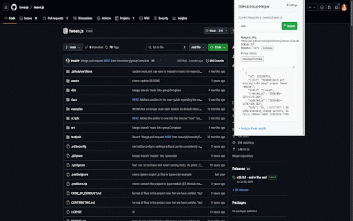 GitHub Issue Helper :: A browser extension that helps you search, analyze and manage GitHub issues more efficiently base on AI.