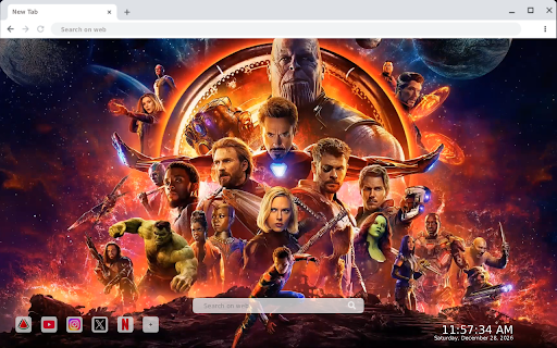 Avengers Infinity War Live Wallpaper :: Transform your new tab with stunning HD live wallpapers featuring epic moments from Avengers: Infinity War. Unleash the action!