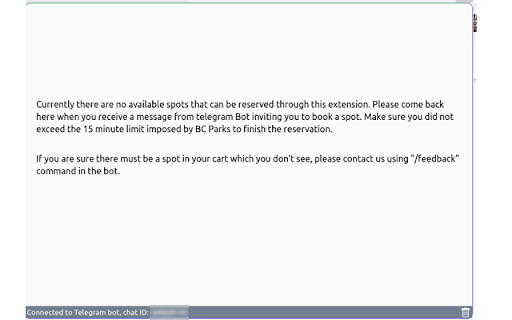 BC Parks Automation :: Availability notifications and automatic cart reservation of BC Parks Campsites