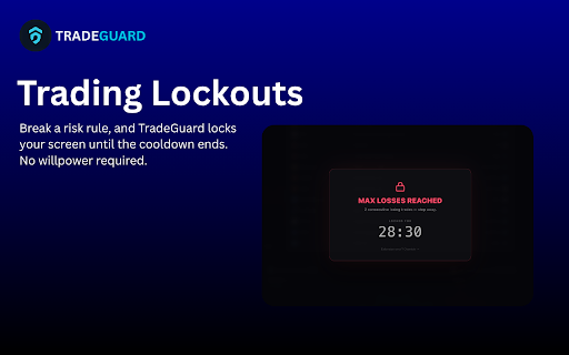 TradeGuard :: Live account monitor for TradingView & TopstepX — reads the broker panel and syncs to your TradeGuard dashboard
