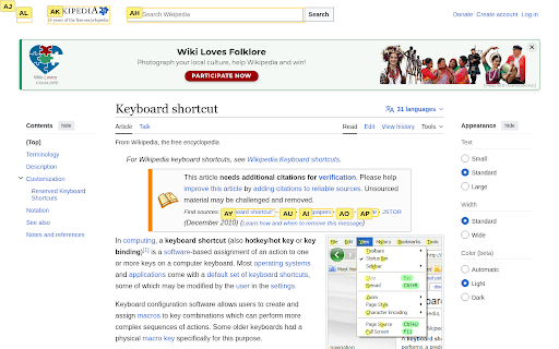 Keyboard Navigator :: Navigate web pages using keyboard hints. Tap 'Shift' to activate.