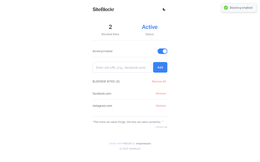 SiteBlockr :: Block distracting websites to stay focused.