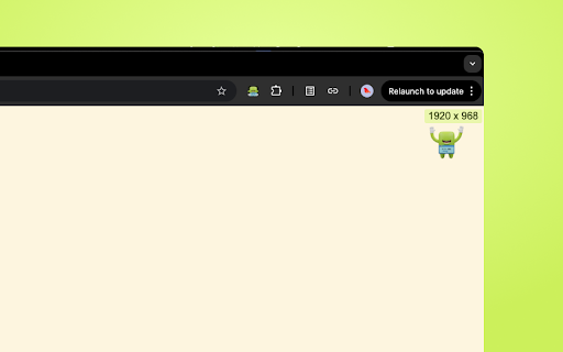 Viewport Wiggler :: Show viewport size and resize Chrome window to custom dimensions.