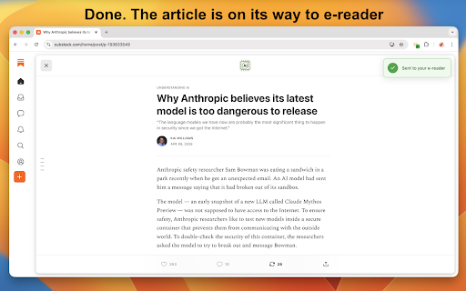 eReadly - Send the web to your e-reader :: Send any article to your e-reader with one click.