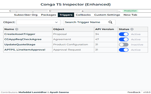 Conga TS Inspector (Enhanced) :: View Imp Information for Debugging Conga Issues