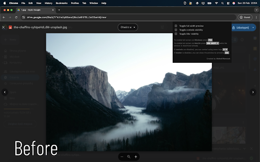 Full Width Preview for Google Drive :: Adds an option for full-screen preview in Google Drive
