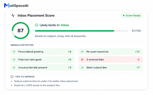 Email Tracker & Mail Merge by MailSpaceAI :: Track email opens and clicks, send personalized mail merges, and sync Google Sheets contacts—all in Gmail.