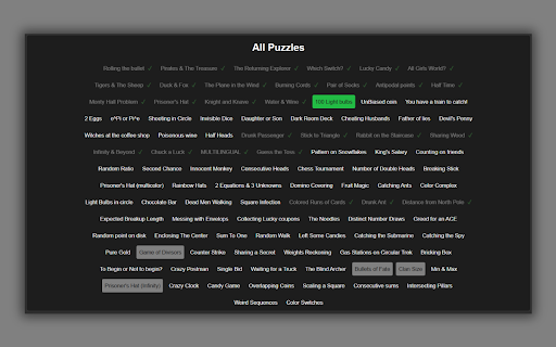 Brainstellar Progress Tracker :: The ultimate quant interview prep tool. Track your Brainstellar puzzle progress with a native analytics dashboard.