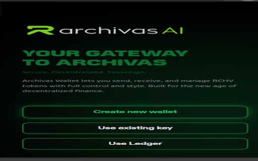 Archivist Dev :: Archivist - Your Archivas Blockchain Wallet for RCHV and dApps