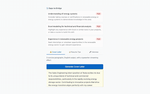 JD Analyzer — AI Resume & JD Match :: Match your resume to any job in seconds. Get score, gaps, cover letter, resume tips & interview questions.