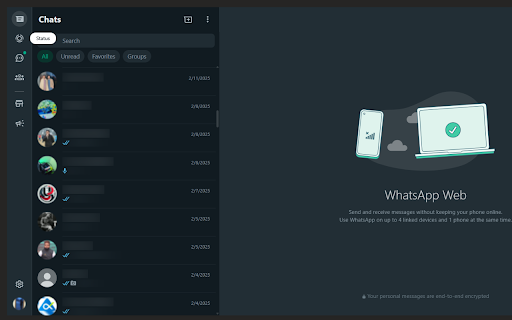 WhatsApp Screen Privacy - Blur Messages & Photos :: Instantly blur WhatsApp messages and photos for privacy during meetings or screen sharing.