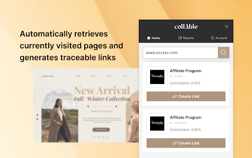 collAble Link Generator :: A simple, powerful tool designed to help you create custom, trackable collAble links.
