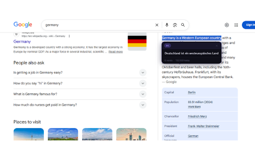 LinguaSnap – Instant Translator :: Select any text to instantly translate into 25 languages. Select to translate