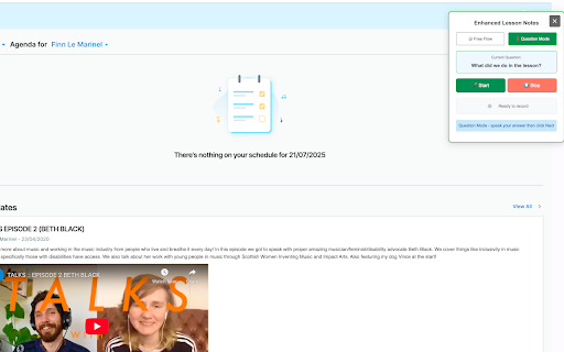 Tutor Tools: Homework Notes Helper :: Transform speech into professional lesson summaries for private tutors and music teachers