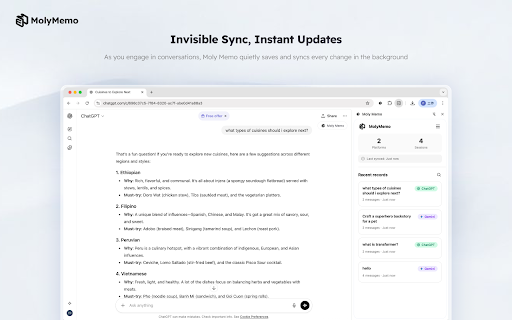 Moly Memo :: A browser extension for smart bookmarking and memo management, powered by AI.