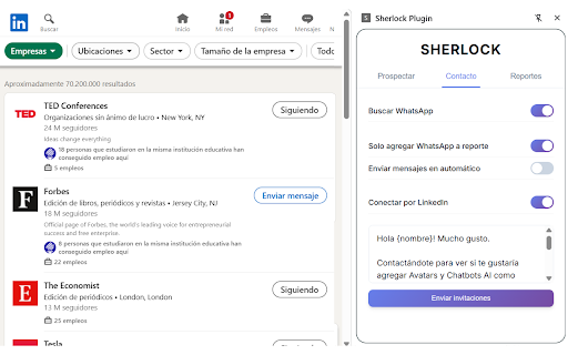 Sherlock Pro :: AI-powered LinkedIn Sales Navigator prospecting assistant with voice control.