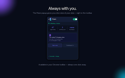 Prism :: See everything clearly. Your personal data, owned by you.