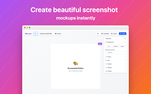 Skreenme - Screenshot Editor :: Create beautiful screenshot mockups instantly. Professional annotations and editing tools.