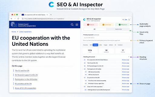 SEO & AI Inspector - CyfrowyLead :: Local SEO and page-quality signals for the current page.